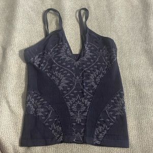 Free People Dark Blue Tank Top
